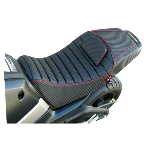 Generic Z-SPEED Seat Flat Red Stitch Compatible Fit For The 2022 – 2025 Honda Grom125 Grom 125