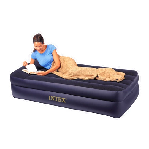 Intex 66707E Comfort Bed - Rising Comfort Twin Airbed with built-in Electric Pump