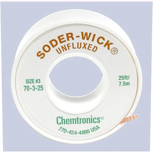 Chemtronics 70-3-25 SODER WICK.080 GREEN