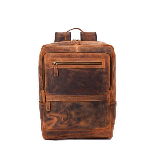 Komal's Passion Leather Leather backpack purse rucksack laptop bag for women and men travel hiking travel essential shoulder camping Premium buffalo leather bag by KPL