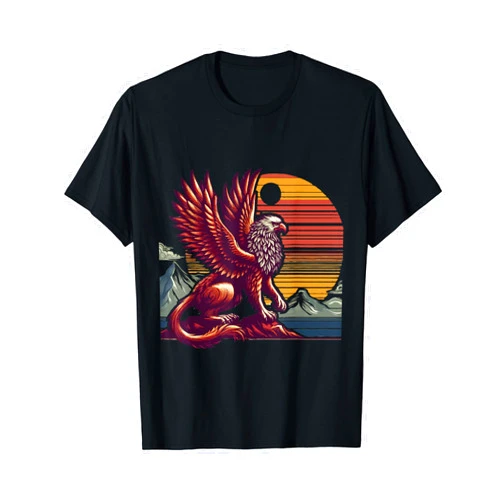 Reading lovers for Funny Vintage Animal pets lover Retro Vintage Griffin Lover Legendary Griffin Ancient Aigle T-Shirt
