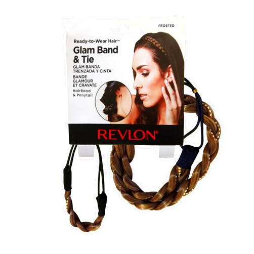 REVLON Synthetic Hair Braid Band and Tie Braid band (Frosted)
