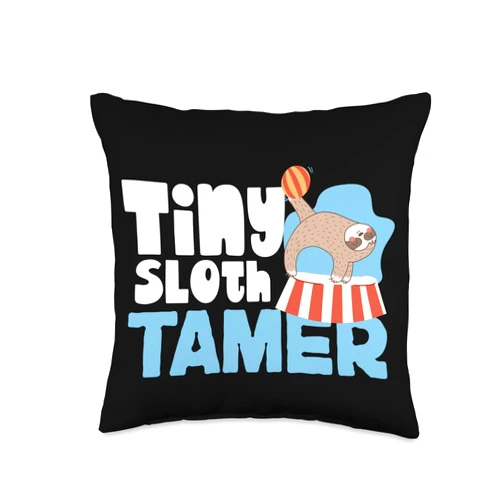 County Fair And State Fair Designs for Kids County Fair: Tiny Sloth Tamer Throw Pillow