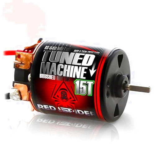 Chanmoo RC Car Motor Waterproof 540 Brushed Motor 15T 25T 35T 45T 55T 80T for 1/10 RC Crawler Car Axial SCX10 Scx24 Traxxas TRX4 AXI03007 90046 D90 Redcat Gen8 RC Monster Short Truck Car Boat (15T)