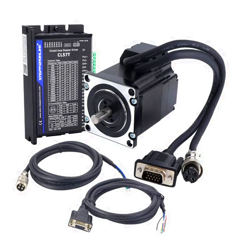 STEPPERONLINE Closed Loop Stepper Motor 1 Axis CNC KIT 1.2 Nm/170oz.in Nema 23 Motor & 0-8.0A 24-48VDC Closed Loop Stepper Driver CL57T V4.1