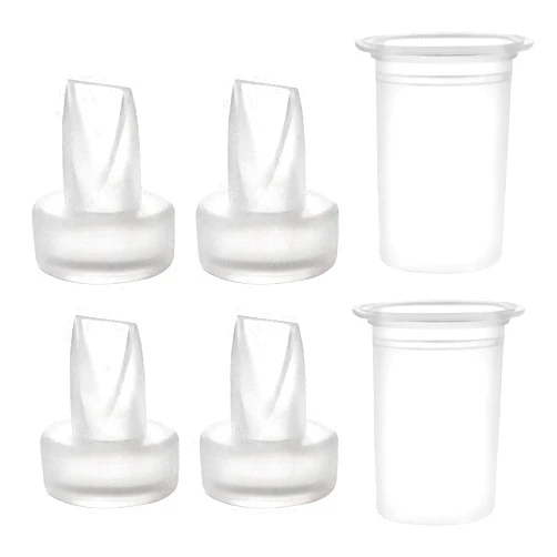 Maymom Pump Parts Compatible with Ameda Purely Your Pumps, MYA Joy Pump, but not MYA Pro; (4 Duckbills 2 Membranes)
