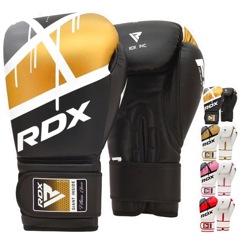 RDX Boxing Gloves EGO, Sparring Muay Thai Kickboxing MMA Heavy Training Mitts, Maya Hide Leather, Ventilated, Long Support, Punching Bag Workout Pads, Men Women Adult 8 10 12 14 16 oz