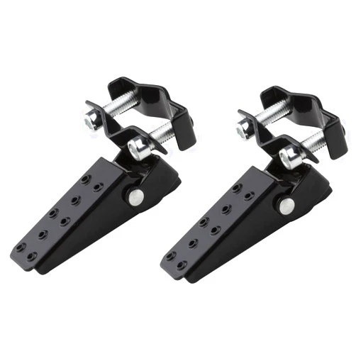 NFSpeeding A Pair Universal Foldable Foot Pedals for Motorcycle Universal Frame Clamp-On Type Folding Foot Pegs for MTB ATV Scooter Motorcycle