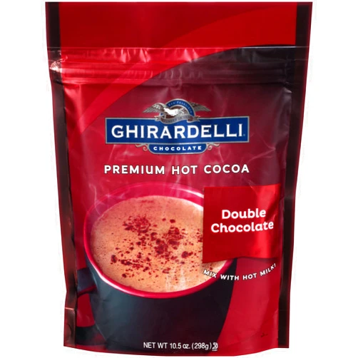 KIMBONNI Ghirardelli Double Chocolate Premium Hot Cocoa, 10.5 ounce (Pack of 3)