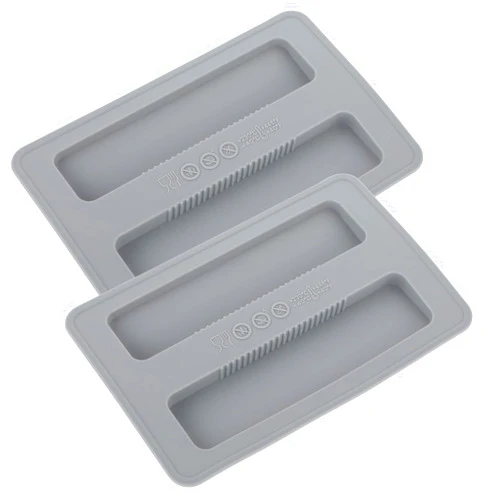 COMNICO Toaster Cover, 2Pcs Silicone Toaster Dust Cover Grey Toaster Appliance Top Cover Kitchen Bread Maker Lid Reusable Top Cover for Bread Sandwich Machine Bread Maker Accessories