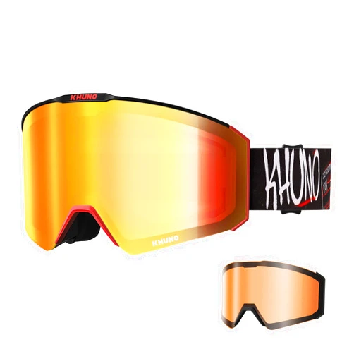 KHUNO NIMBUS Cylindrical Snow Goggles w/Dual Lens by ZEISS Lenses