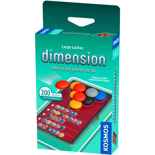 Thames & Kosmos Dimension: The Brain Game to Go | Brainteasers |Puzzles| Solo Games | 1 Player | Dimension | Stacking Game | Kosmos Game