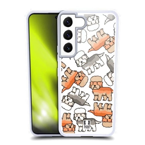 Head Case Designs Dandie Dinmond Terrier Dog Breed Patterns 17 Soft Gel Case Compatible with Samsung Galaxy S22 5G