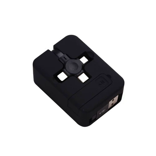 SHARRA 3 in 1 Retractable Charging Cable Multifunctional Home Use Retractable Multi Charging Cable Micro USB Type C black