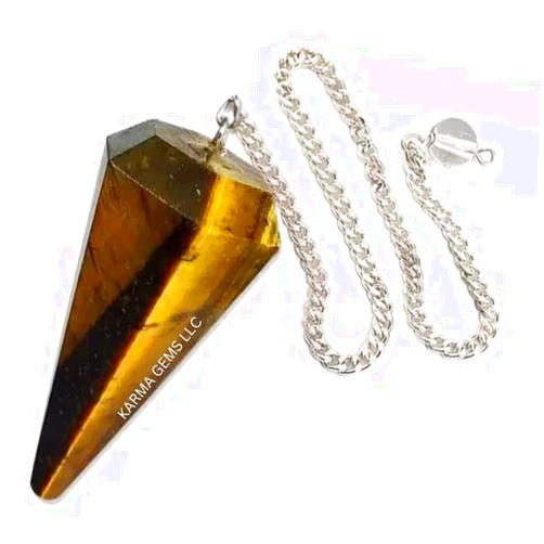 Karma gems Tiger Eye, Pendulum, Crystals, Ouija Board, Jewelry Making Supplies, Dowsing Rods, Witchcraft Supplies, Pendulum Crystal, Pendulum Board, Meditation Accessories, Chakra Stones, Karma's Gems