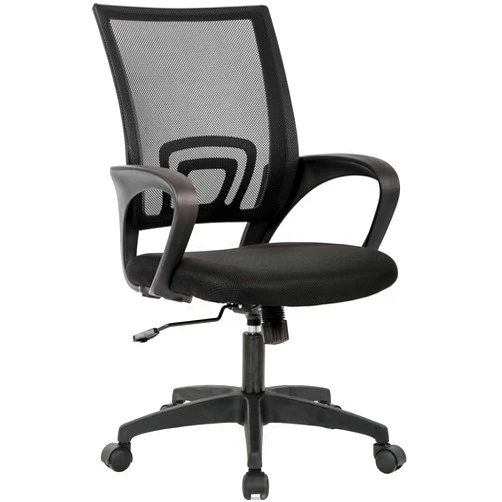 BestOffice Home Office Chair Ergonomic Desk Chair Mesh Computer Chair with Lumbar Support Armrest Executive Rolling Swivel Adjustable Mid Back Task Chair for Women Adults, Black
