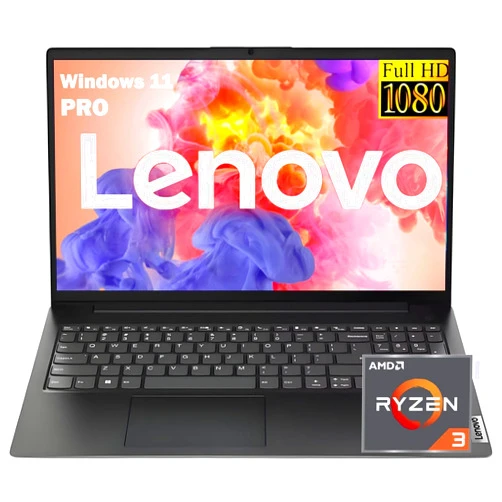 Lenovo 2026 New V15 Laptop for Student & Business, Powerful AMD Ryzen 3 7320U (Beat i7-1065G7), 15.6 inch FHD, 16GB RAM, 256GB SSD, Ethernet Port RJ-45, Windows 11 Pro, Long Battery Life, No Mouse