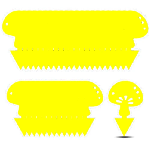 Mosqueda 36PCS Fruit Fly Sticky Traps Fungus Gnat Traps Insect Trap for Plants Kitchen Indoor Outdoor White Flies Mosquitos Fungus Gnats Flying Insects Houseplant Gifts (Mushroom Shape)