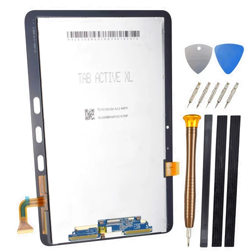 Goodyitou Full Screen for Samsung Galaxy Tab Active Pro SM-T540 SM-T547 LCD Display Touch Digitizer Screen Replacement with Tool Kit and Adhesive Black 10.1