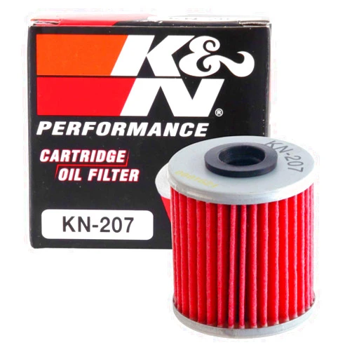 K&N Motorcycle Oil Filter: High Performance, Premium, Designed to be used with Synthetic or Conventional Oils: Fits Select Kawasaki, Suzuki, Beta Vehicles, KN-207