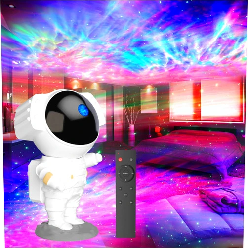 HIJOPIB Star Projector, Nebula Galaxy Projector for Bedroom, Starry Ceiling Led Lamp with Remote & Timer, Night Light Gifts for Kids,Room Decor/Birthdays/Christmas/Party/Tiktok Live