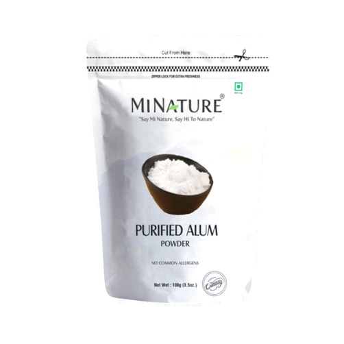 Minature mi Nature Purified Fitkari Alum Powder (phitkari) | Water Purify | Pure Alum Powder | Cruelty-Free (227 gm/8oz)| Natural Deodrant| Pure & Natural