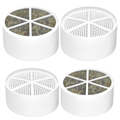 KUETERYUN Bath Filter Compatible with SHLLKTTRY&JUSTOWE&NIROKET&CUOLL&Fitespot Bath Ball Replacement Cartridge,for Hard Water - Filters Chlorine -4 Pack