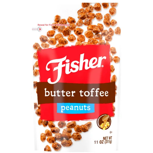 Fisher Snack Butter Toffee Peanuts, 5.5 Ounces, No Artificial Colors or Flavors