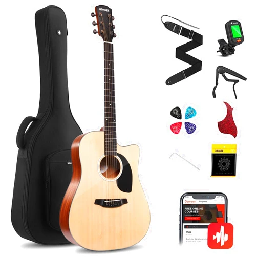 Donner Acoustic Guitar Kit for Beginners Adults - 41