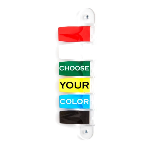 Kull Industries Exam Room Flags, Medical Door Flags for Doctors Offices, Hospitals and Clinics, Customize you Colors, 6 Flag System, 3 inch Short