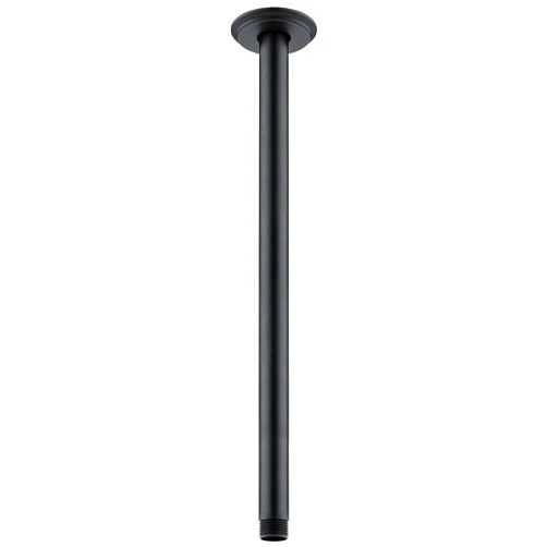 Anpean 16 Inch Shower Arm and Flange Matte Black, Ceiling Mounted Shower Arm for Rain Shower Head
