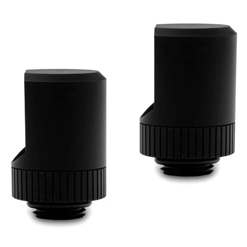 EKWB EK-Torque 90 Degree Angled Rotary Fitting, Black, 2-pack