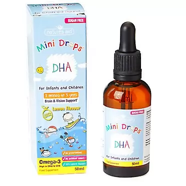Natures Aid 50 ml DHA Omega-3 Drops for Infants and Children