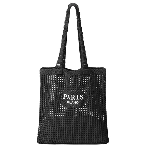 KPX Crochet Tote Bag, Beach Mesh Knitted Bag Large Aesthetic Shoulder Bag Handbags Hollow Hobo Bag for Women Summer
