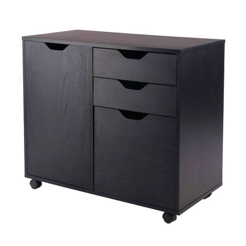 Ergode Wood Halifax 5-Drawer High Cabinet | Versatile Storage Solution | Easy-Open Drawers | (20431-VV)