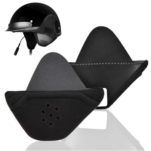 Lamborsafe Half Helmet Speaker Pockets Motorcycle 1/2 Helmet Ear Pads Pouch for Cardo Packtalk Edge Helmet Ear Cover Protection Accessories - Reduce Wind Noise and Keep Warm in Cold