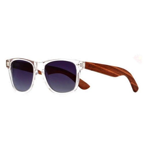 ANDWOOD Wood Sunglasses Polarized for Men Women Uv Protection Wooden Bamboo Frame Mirrored Sun Glasses