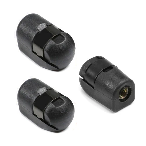 Fielect 3pcs M8 Female Thread PA66A5 Gas Spring End Fitting Black Gas Spring Connector Generator Accessories