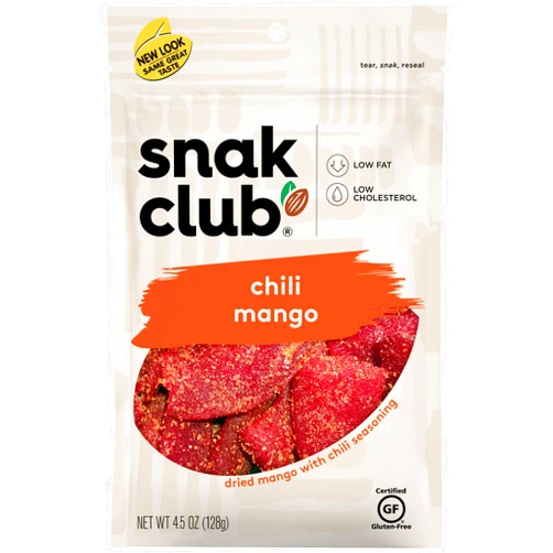 Snak Club Chili Mangos, 4.5 Ounce 6 Count (Pack of 1)
