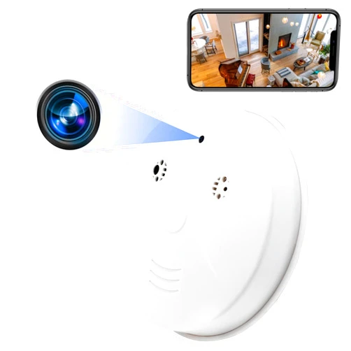YYCAMUS Smoke Detector Hidden Camera WiFi 1080P HD Indoor Camera Video Wireless Small Camera with Night Vision and Motion Detection for Home