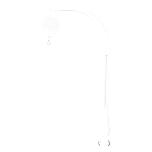 AFUNTA 23 Inch Baby Crib Claw Mobile Bed Bell Holder with Music Box, Adjustable Holder DIY Toy Decoration Hanging Arm Bracket Baby Bed Stent Set Nut Screw
