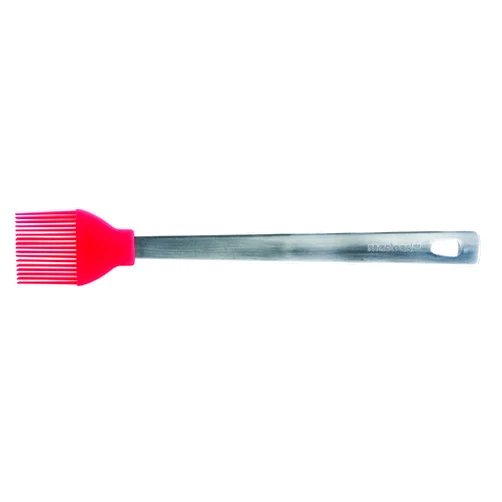 Mastrad Silicone Basting Brush with Stainless Steel Handle, Poppy Red