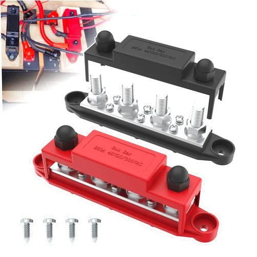UCkasayfy Upgraded Bus Bar 250A 12V Power Distribution Block with 3/8