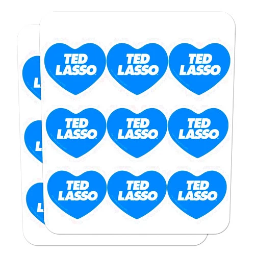 GRAPHICS & MORE Ted Lasso Logo Heart Shaped Planner Calendar Scrapbook Craft Stickers