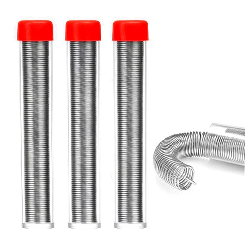 WYcYcW 3Pcs Solder Wire 63/37,High Purity Tin Rosin Core Solder for Electronic Electrical Soldering Components Repair,Low Residue (0.8mm36g)