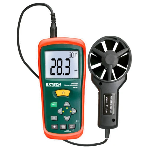 Extech AN100 CFM/CMM Mini Thermo-Anemometer