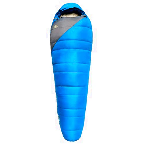 Kelty Cosmic 20 Degree 550 Down Fill Sleeping Bag for 3 Season Camping, Premium Thermal Efficiency, Soft to Touch, Large Footbox, Compression Stuff Sack Lyons Blue/Dark Shadow Regular