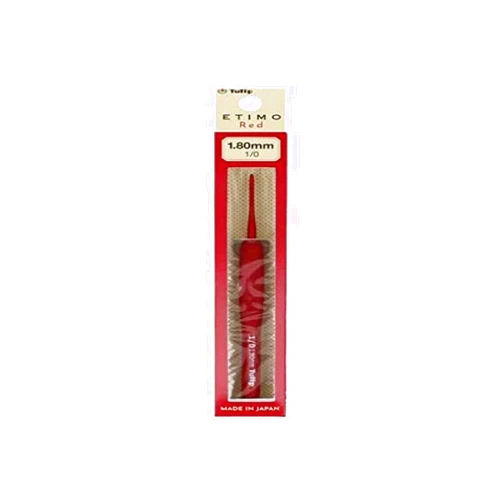 Tulip Etimo Red Crochet Hook with Cushion Grip Set (TED-001e)