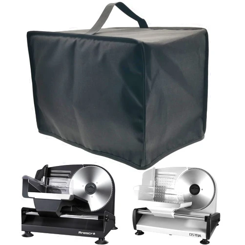 SHTCSZBA Meat Slicer Cover, Food Slicer Cover, Dust Cover for Meat Slicer, Deli Slicer, Food Slicer, Waterproof fabric Easy to Clean & Storage, Fit for Anescra & OSTBA 200W/150W Meat Slicer