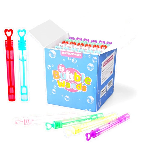 SKKSTATIONERY 36 Pcs Bubbles Party Favors for Kids Mini Bubble Wands Bubble Party Favors Assortment Neon, Kids Summer Gifts, Fun Bubbles for Christmas Halloween Birthday Goodie Bags